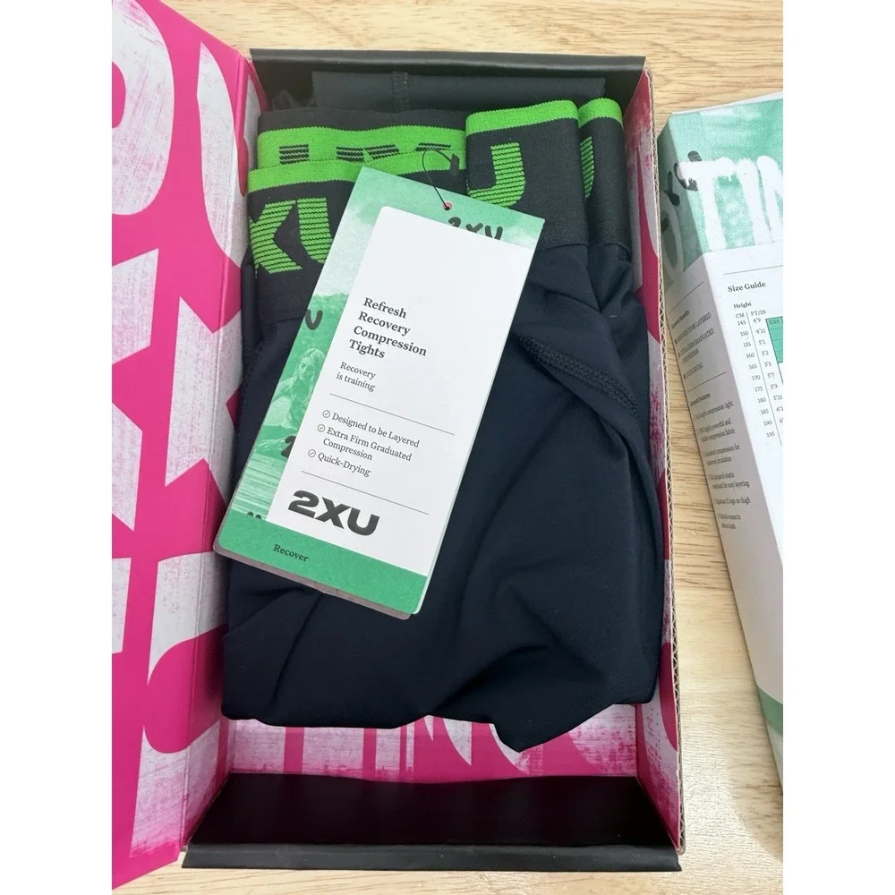 2XU Refresh Recovery Compression Women's Tights Color Black/Nero Size Medium #66